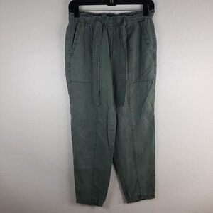 Aerie‎ Paperbag Pants Women's Small Green High Elastic Waist Pants